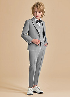 front Oliver Boys Grey 5-Piece Suit