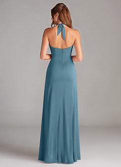 Azazie Elliana Bridesmaid Dresses Bermuda Sheath Side Slit Stretch Satin Dress image6