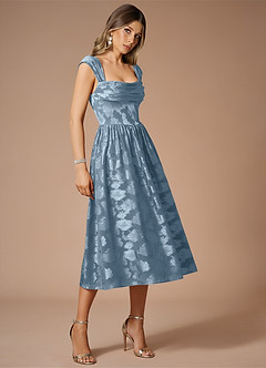 Dana Dusty Blue Midi Dress image6