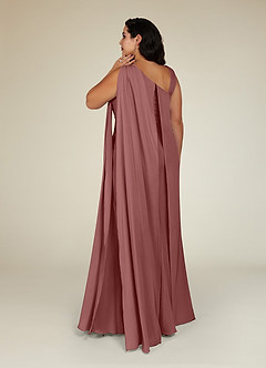 Azazie Franchesca Mother of the Bride Dresses Desert Rose Mermaid Pleated Stretch Chiffon Dress image10