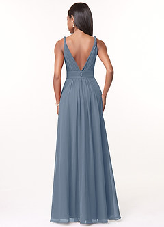 Azazie Maren Bridesmaid Dresses Twilight A-Line Pleated Chiffon Dress image2