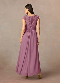 Azazie Amara Mother of the Bride Dresses Vintage Mauve A-Line Lace Dress image4
