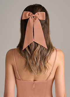front Matching Color Bow Hair Clip