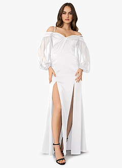 Maxine White Off the Shoulder Maxi Dress image2