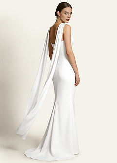 Azazie Stretch Satin Bridal Scarf Extra Long