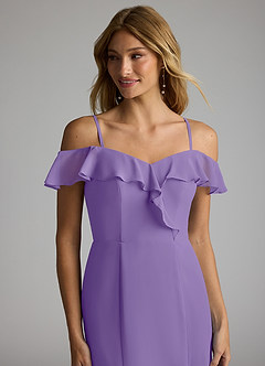 Azazie Sophie Brautjungfernkleider Wandelbar A-Linie Schulterfrei Chiffon Kleid Tahiti image2