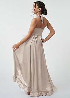Azazie Hermione Junior A-Linie Chiffon Kleid Frost image5