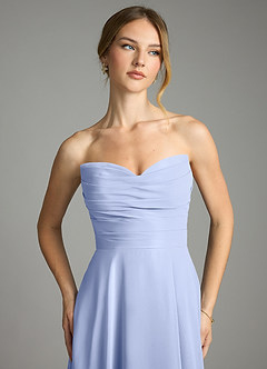 Azazie Ayla Abiti da Damigella Abito A-Line in Chiffon Scollo a Cuore Ghiaccio image6