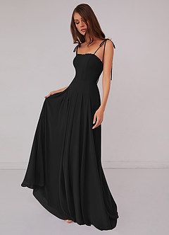 Barbie ♥ Azazie Bridesmaid Dresses Box Pleated Chiffon A-Line Dress image4