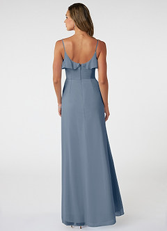Azazie Natalia Bridesmaid Dresses Twilight A-Line Chiffon Dress image2