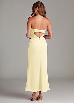 Azazie Leonis Bridesmaid Dresses Lemon Sorbet Mermaid Strapless Chiffon Convertible Dress image5