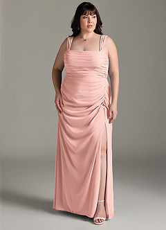 Azazie Jesaphine Bridesmaid Dresses Rosette Sheath Bow Chiffon Dress image8
