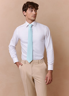 front Stretch Satin Wide Tie