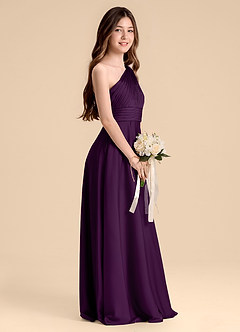 Azazie Charlize Junior Klä av A-Line i Stretch Satin Plisserad image5