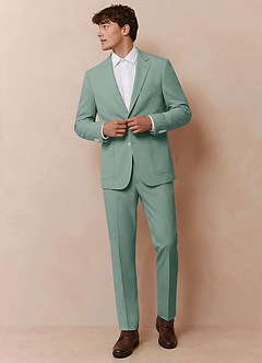 front Owen Matcha Chaqueta de traje ligera a medida