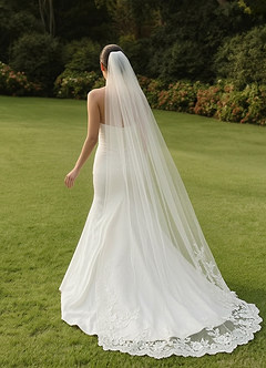 Extended Lace Trim Maria Cathedral Veil
