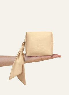 front Matchende farve stretch satin mini-nødhjælpssæt