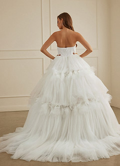 Christian Siriano Bridal for Azazie 2008 Wedding Dresses Diamond White Ball-Gown Sequins Tulle Dress image3