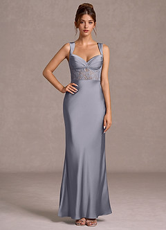 Vestido Azul Pálido Largo Ava image3