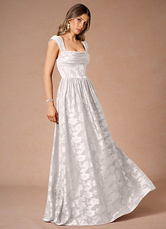 Hazel Cream Pleated Maxi Dress image3