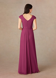 Azazie Janie Mother of the Bride Dresses Mulberry Mermaid Lace Dress image4
