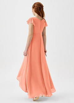 Azazie Breanne Junior Sunset A-Line Chiffon Dress image3