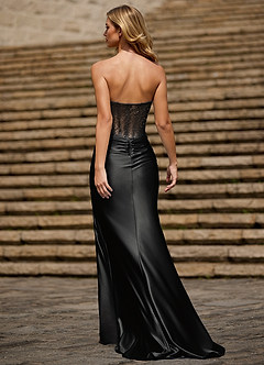 Eleanor Negro Vestido largo image2