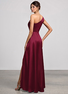 Eulalie Bundundy Luminous Satin Maxi Dress image4