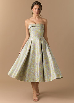 iris color bridesmaid dresses Iris Embroidered Chiffon Bridesmaid Dress main image 1