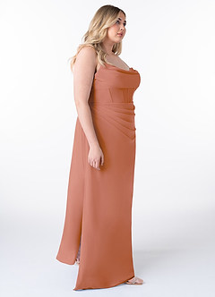 Azazie Mai Bridesmaid Dresses MAI TAI Sheath Pleated Chiffon Dress image10