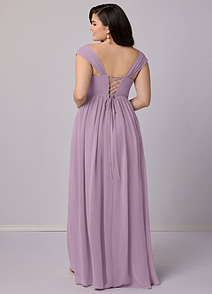 Barbie ♥ Azazie Bridesmaid Dresses Wisteria A-Line Corset Chiffon Dress image10