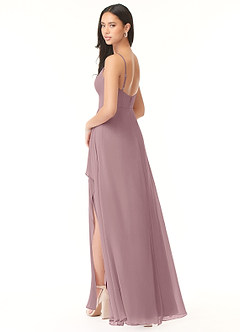 Azazie Collette Bridesmaid Dresses A-Line Chiffon Floor-Length Dress image4