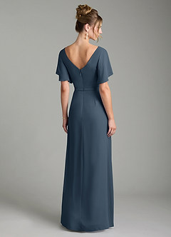 Azazie Ambrosia Bridesmaid Dresses Neptune A-Line Pleated Chiffon Dress image6