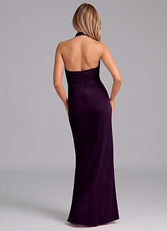 Azazie Jemma Robes de demoiselle d'honneur Robe Fourreau en velours Plissée Grain De Raisin image7
