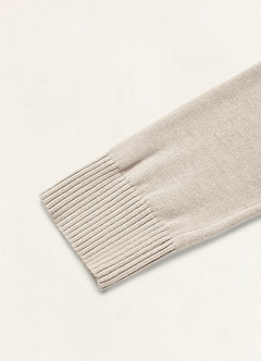 front Soft Wool-Blend Long-Sleeve Cropped Shrug