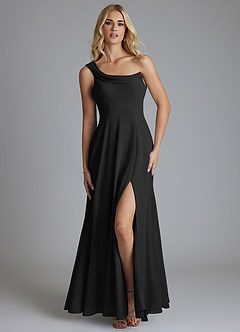 Azazie Naiyah Suknie dla druhen Linia A Jedno ramię Szyfon Do ziemi Sukienka image1