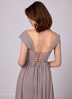 Barbie ♥ Azazie Bridesmaid Dresses Dusk A-Line Corset Chiffon Dress image7