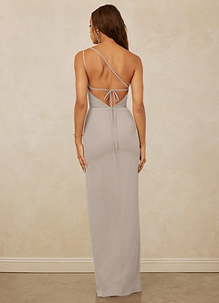 Christian Siriano Bridal for Azazie 1003 Bridesmaid Dresses Frost Sheath One Shoulder Chiffon Dress image2