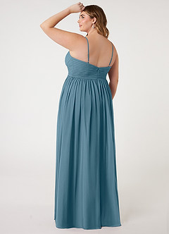 Azazie Alia Bridesmaid Dresses Bermuda A-Line Pleated Chiffon Dress image9