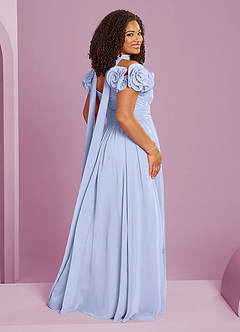 Barbie ♥ Azazie Bridesmaid Dresses Ice A-Line Off the Shoulder Chiffon Convertible Dress image17