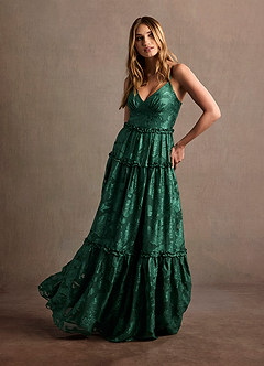 Sansa Dark Green Maxi Dress image3
