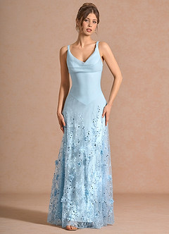 Valora Blue Maxi Dress image5