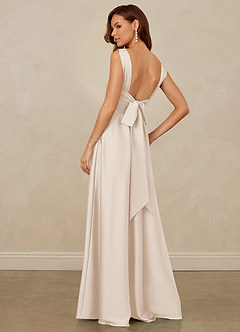 Christian Siriano Bridal for Azazie 1001 Bridesmaid Dresses White Alabaster A-Line Sweetheart Neckline Stretch Satin Dress image2