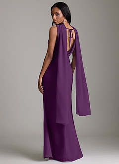 Azazie Linelle Robes de demoiselle d'honneur Robe Sirène en Mousseline de soie Plissée Grain De Raisin image10