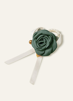 Matching Color Matte Satin Wrist Corsage