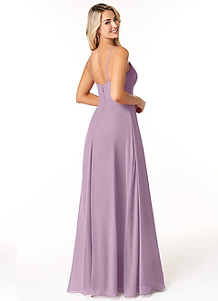 Azazie Moira Bridesmaid Dresses Wisteria A-Line Scoop Chiffon Dress image5