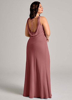 Azazie Rylina Bridesmaid Dresses Amethyst Mermaid Pleated Chiffon Dress image11