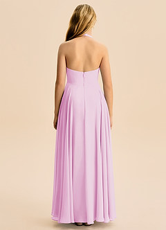 Azazie Kady Junior Candy Pink A-Line Sweetheart Neckline Chiffon Dress image2