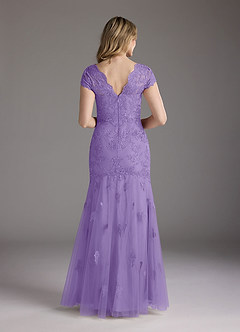 Azazie Marbella Mother of the Bride Dresses Tahiti Mermaid Queen Anne Sequins Lace Dress image5