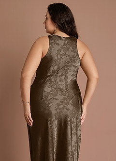 Elena Coffee Brown Maxi Dress image10